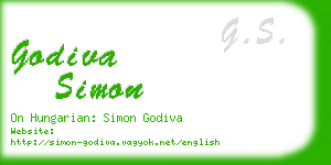 godiva simon business card